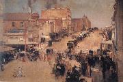 Tom roberts Allegro con brio:Bourke Street oil painting reproduction